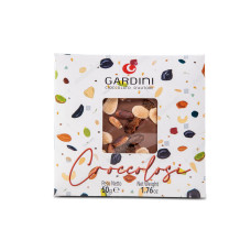 Milk chocolate Croccoloso 32% cocoa dried fruit 55 g Gardini