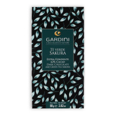 Dark chocolate bar Tea sakura 80 g Gardini