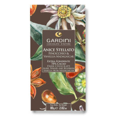 Dark chocolate bar Anise,fennel,vanilla 80 g Gardini
