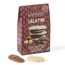 Salatini white milk chocolate with hazelnut grains salt 100 g Gardini