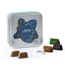 Gianduiotti assortite chocolate in tin box 250 g Giraudi